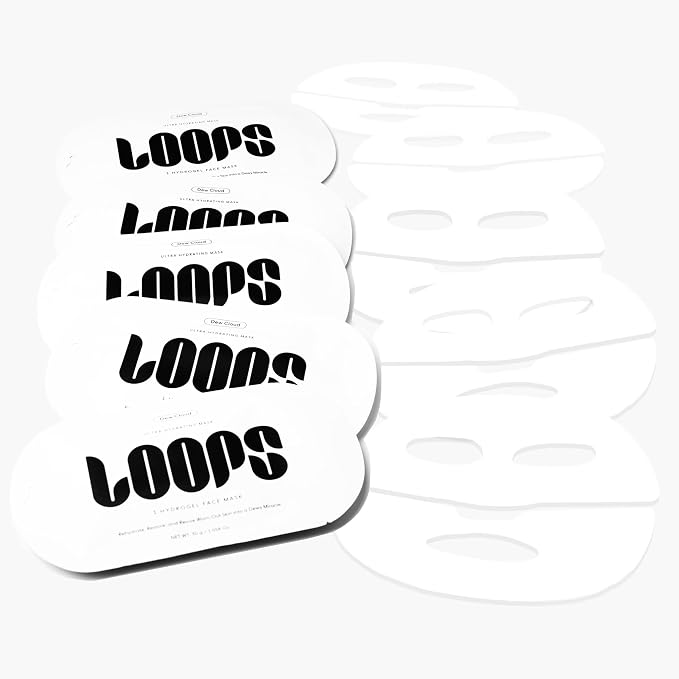 LOOPS Dew Cloud Ultra Hydrating Hydrogel Korean Face Mask - Image 2