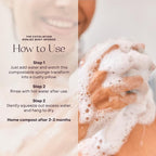 Everist The Exfoliating Konjac Body Sponge, Compostable Bath Sponge - Image 5