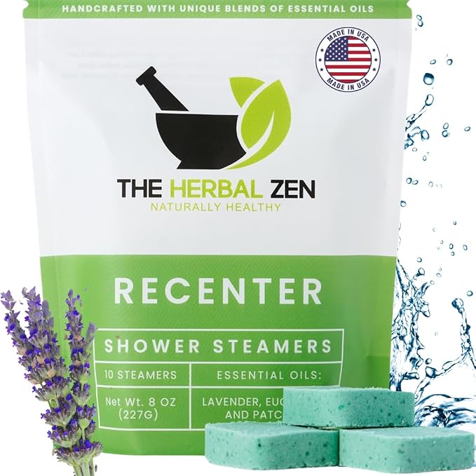 Recenter Shower Steamers Aromatherapy by TheHerbalZen