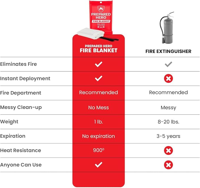 Prepared Hero Emergency Fire Blanket - Image 4