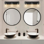 GoYeel Vanity Lighting Fixtures, Matte Black Bathroom Light Fixtures 3-Light - Image 2
