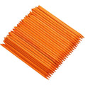 100 Pcs Orange Wood Nail Sticks Double Sided Multi Functional Cuticle Pusher by Borogo