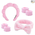 6 Pcs Elastic Microfiber Spa Headband Set by Unknown