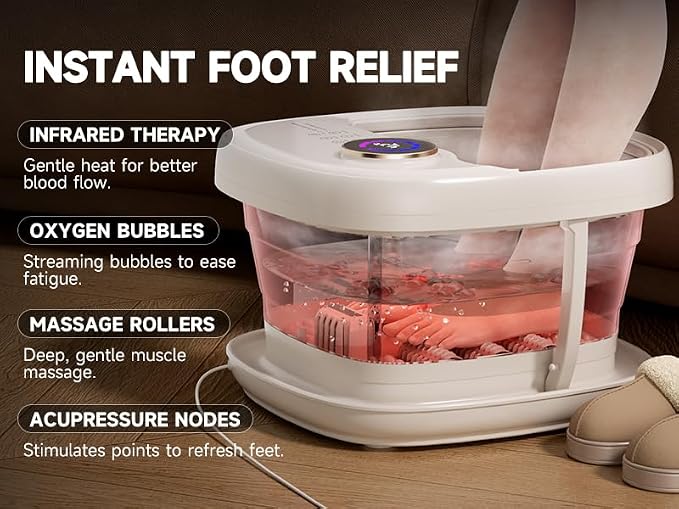 Foot Spa Bath Massager with Heat Bubble，Heating Foot Soaking Tub - Image 7