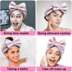 Shintop Women Fashion Lovely Soft Carol Fleece Bowknot Bow Makeup Cosmetic - Image 7