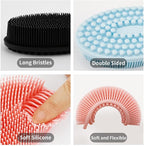 3 Pack Silicone Body Scrubber, Silicone Loofah Soft Exfoliating Body Scrubber - Image 2