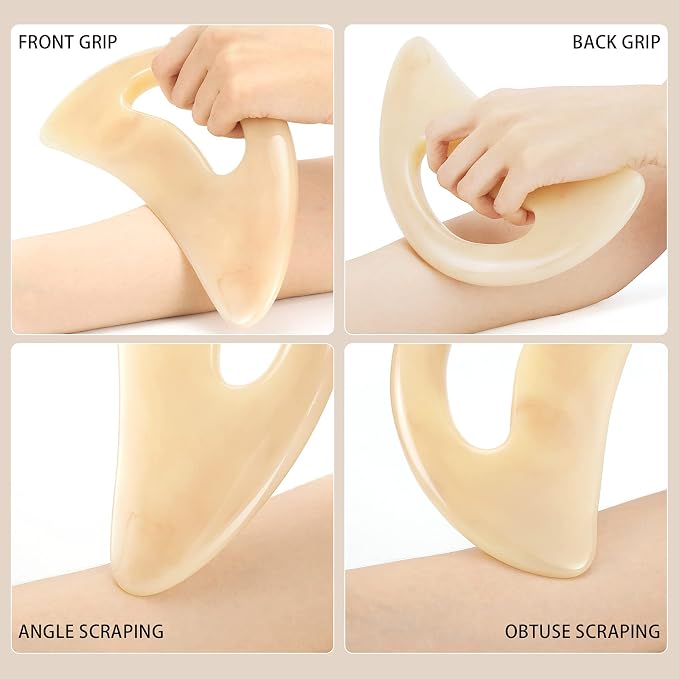 AICNLY Large gua sha Massage Tool, Lymphatic Drainage Massager, Muscle Scraping - Image 4