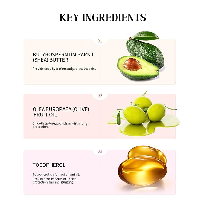 URQT Lip Butter Balm, Nourishing & Softening Lip Care - Image 3
