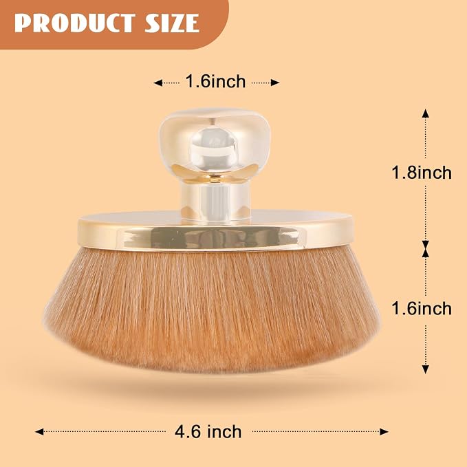 Extra Large Body Makeup Brush for Self Tanner – 115mm Wide Oval Kabuki Body - Image 3