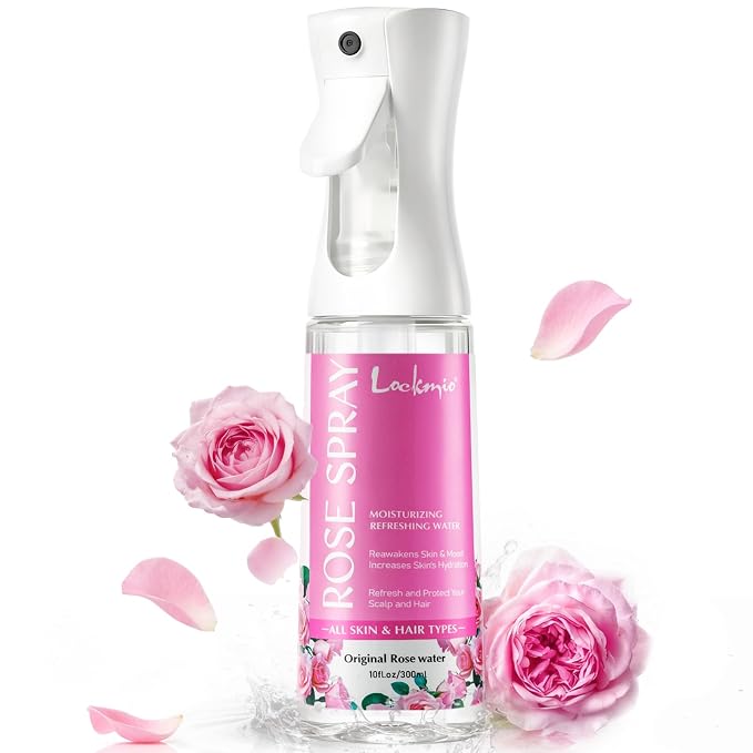 Rose Water Spray for Face & Hair by lockmio