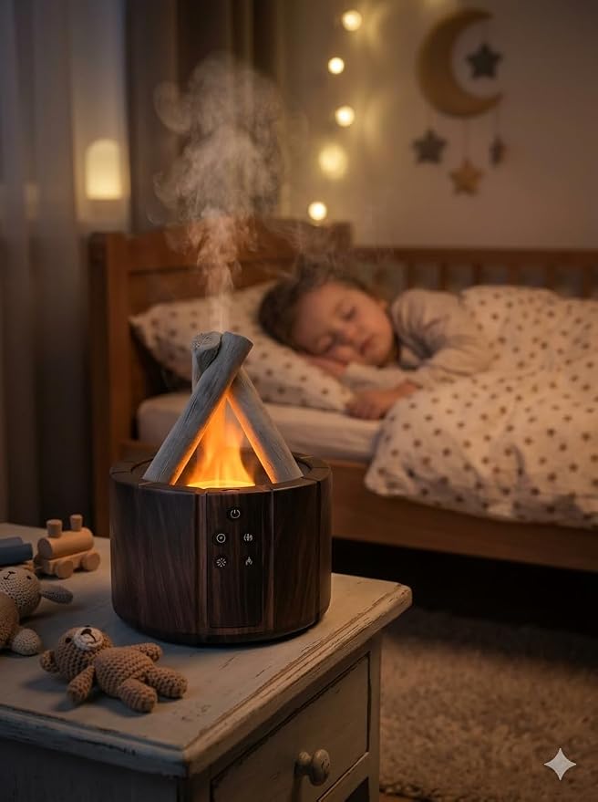 Campfire Flame Diffuser for Essential Oils, 250ml Ultrasonic Cool Mist - Image 7