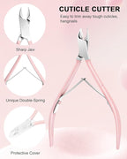 Cuticle Trimmer with Cuticle Pusher and Nail Clipper - Image 2
