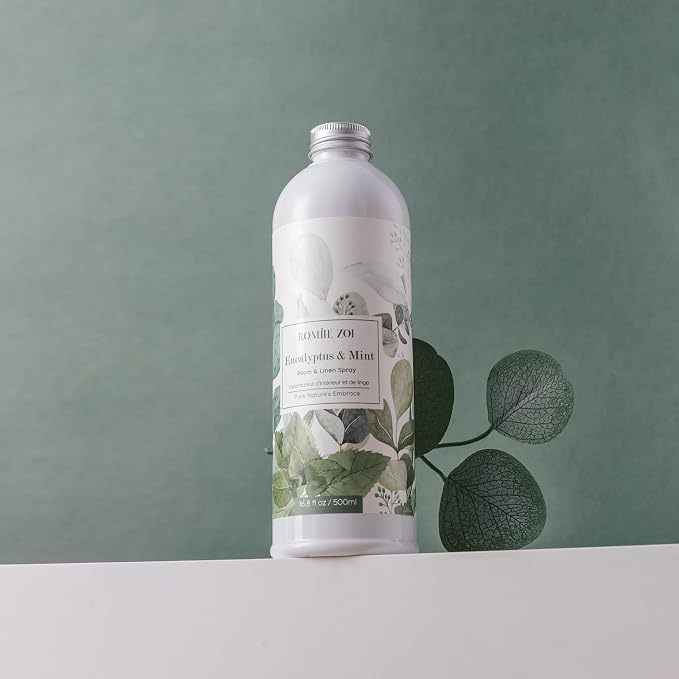 ROMIIE ZOI Eucalyptus Mint Room Spray Refill - 500ml / 16.8 Fl Oz - Soothing - Image 6
