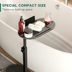 Yumkfoi Bamboo Bathtub Tray Table - Image 2