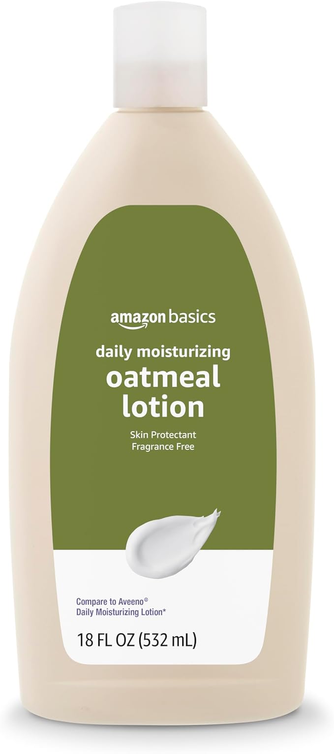 Amazon Basics Daily Moisturizing Oatmeal Body Lotion, Fragrance Free, Non-Greasy by AmazonBasics