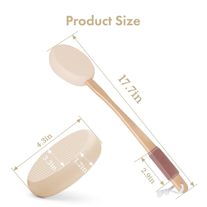 AmazerBath Lotion Applicator for Back, 4 Replacement Pads - Image 2