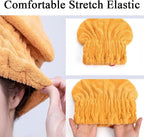 2 Pack Hair Towel Wrap, Super Absorbent Hair Towel Wrap - Image 3
