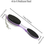 Foot File Callus Remover 4-in-1, Feet Scraper Pedicure Tools - Image 6