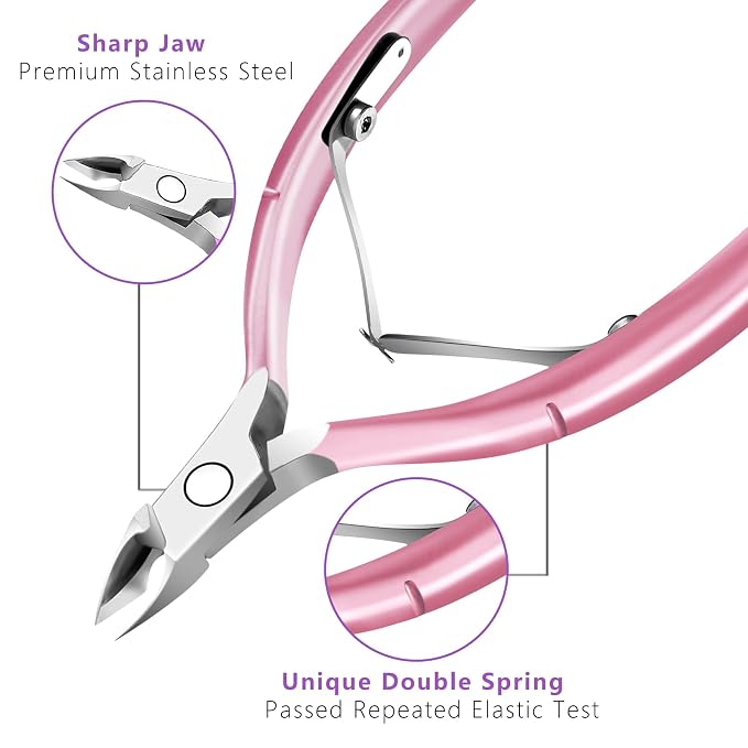 Cuticle Trimmer with Cuticle Pusher and Scissors, Cuticle Remover Professional - Image 6