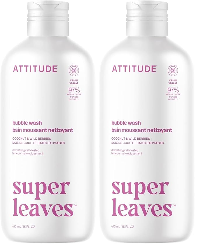 ATTITUDE Bubble Bath, EWG Verified, Plant and Mineral-Based, Dermatologically by ATTITUDE