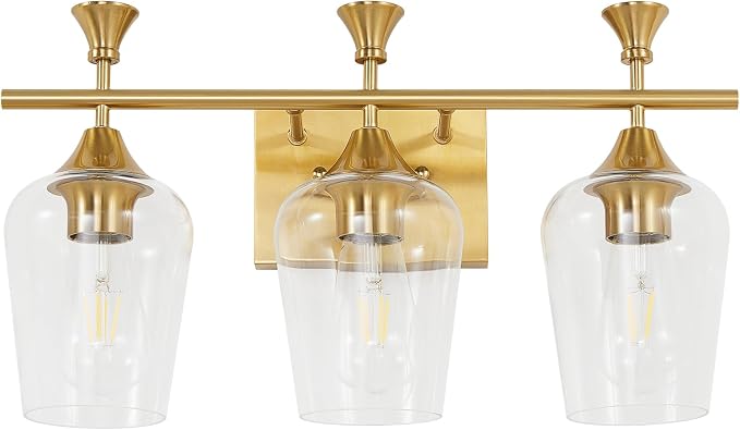 Bathroom Light Fixtures, Brushed Gold Vanity Lights by BringBrightnesstoYourLife