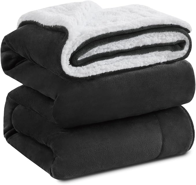 KAWAHOME Sherpa Fleece Queen Size Blanket by KAWAHOME