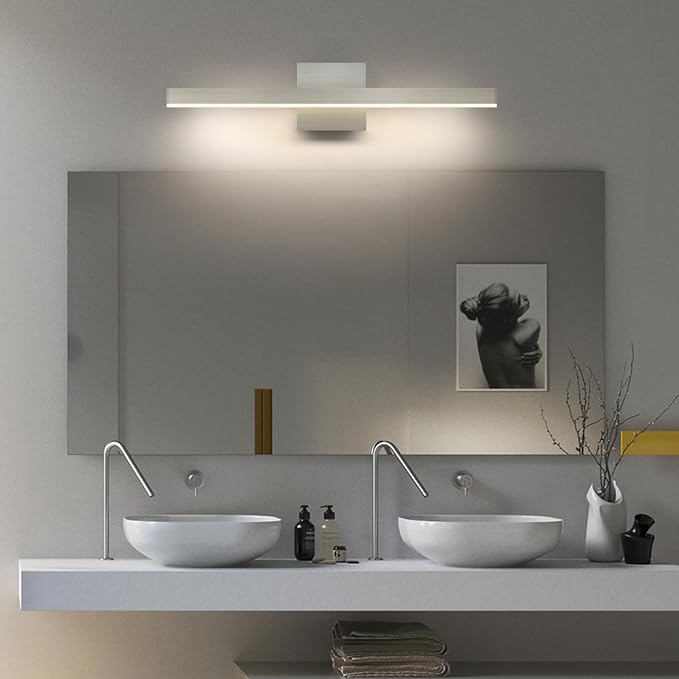 Joossnwell LED Bathroom Vanity Lighting Mirror Front Makeup Lights Fixtures - Image 3