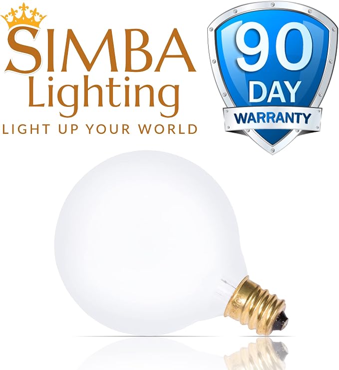 Simba Lighting Small Globe G16.5 Round Bulb 25W E12 Candelabra Base - Image 6
