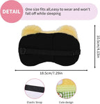 PERFECTSIGHT Sleep Eye Masks, Cute Plush Sleep Eye Cover Lightweight Adjustable - Image 7
