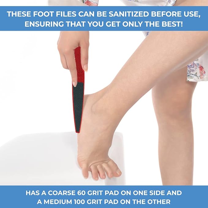 ForPro Professional Collection Red Panda Foot File, 60/100 Grit, Double-Sided - Image 7