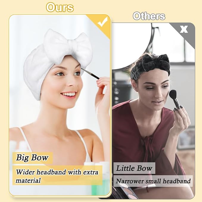 Shintop Skincare Headband, Soft Spa Headband Makeup Headwear - Image 2
