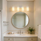 SOLFART 4 Light Bathroom Vanity Lights Over Mirror, Vintage Bathroom Lighting - Image 4