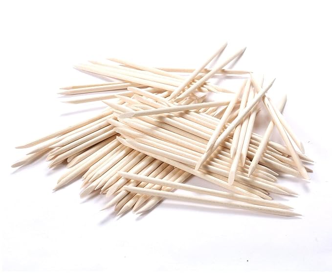 600Pcs Orange Wood Sticks for Nails, HOOMBOOM Double Sided Cuticle Pusher - Image 4
