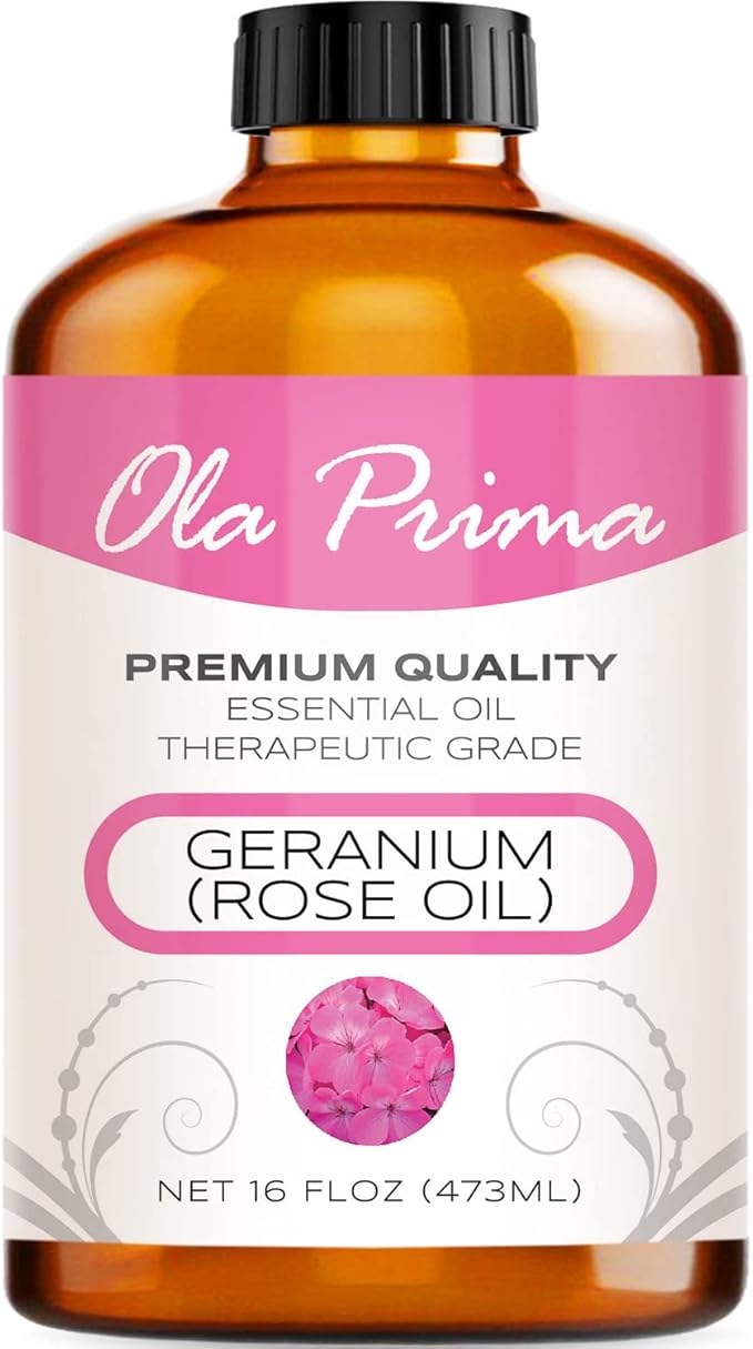 Ola Prima Rose Geranium Essential Oil Pure Therapeutic Grade by OlaPrima