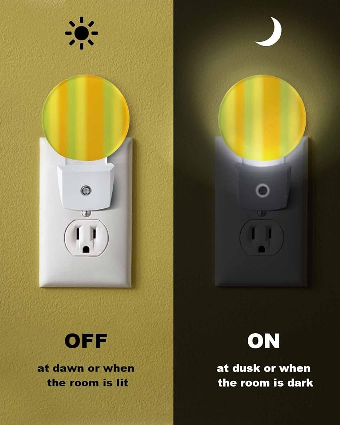 Night Lights Auto Sensor Green Yellow Orange Night Light Gradient Color Stripe - Image 6