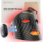 INIA Red Light Therapy Mask for Face, Glow Wireless LED Face Mask Light Therapy by INIA