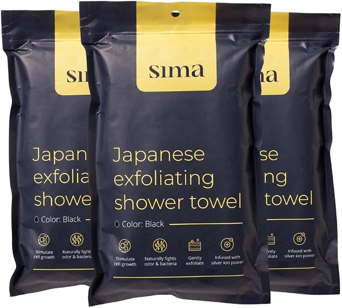 Sima Brand Exfoliating Washcloth Face & Body Scrub Towel - Image 2