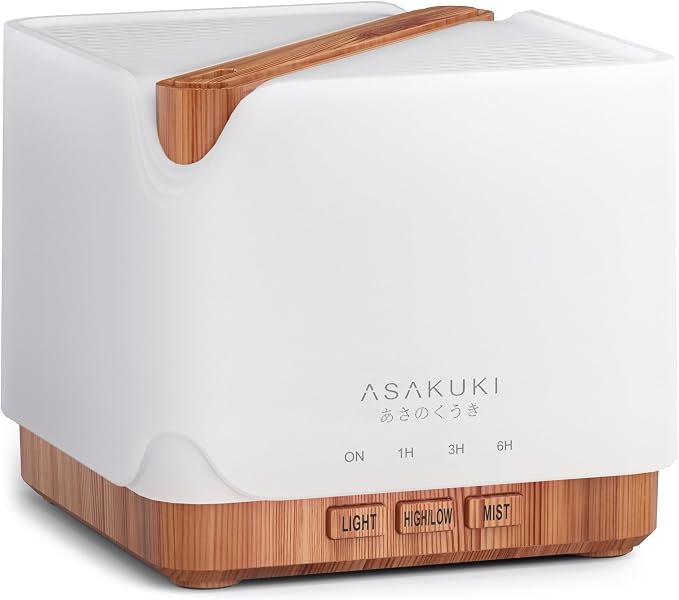 ASAKUKI Essential Oil Diffuser for Home, Large 700 ml Humidifier by ASAKUKI