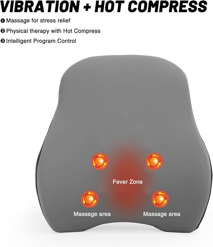 Lumbar Support Pillow for Office Chair Lumbar Support Pillow for car Heated - Image 6