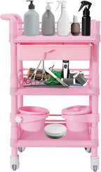 Salon Storage Cart, 3 Tier Rolling Beauty Organizer by MUSESPANI