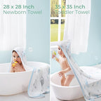 Momcozy Baby Towel with Hooded-Original Design Baby Towel Set -Soft & - Image 8