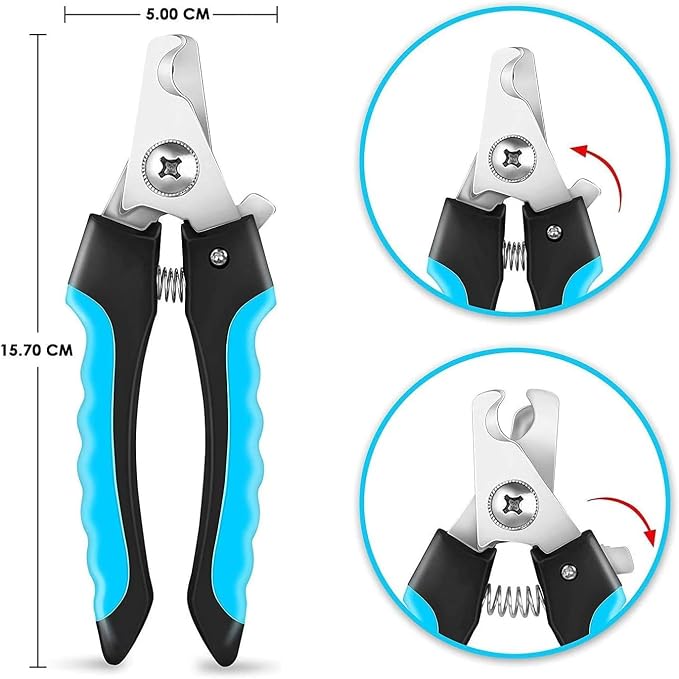 NVNAN 5-in-1 Pet Grooming Kit: Deshedding Rake, Nail Clipper, Grooming Gloves & - Image 2