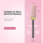 MelodySusie Ceramic Nail Drill Bits, 3/32'' Chamfer Flat Top Large Barrel Bits - Image 4