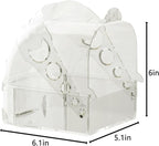 Bird Bath for Cage with Pull-Out Drawer, No-Mess Enclosed Tub for Budgie - Image 2