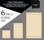 Elvana Home Ultra Soft 6 Pack Cotton Towel Set, Contains 2 Bath Towels 28x55 - Image 7