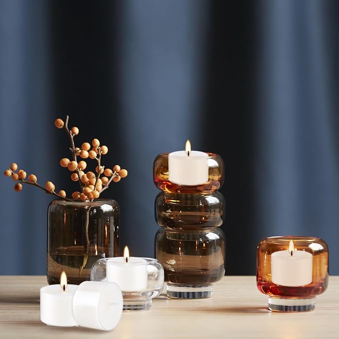 Set of 50 White Scented Tealight Candles Bulk, Vanilla Fragrance Wax - Image 7