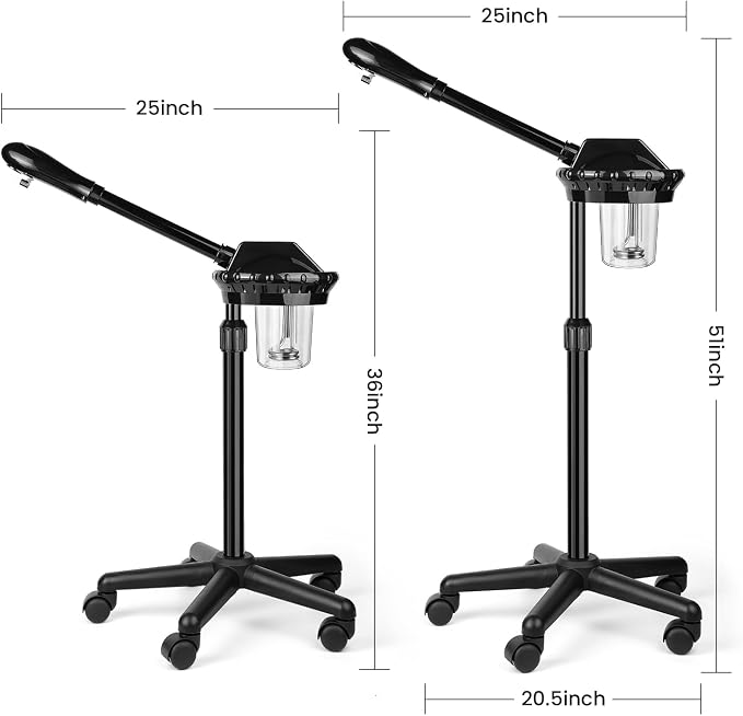 Professional Face Steamer, Adjustable Height and Angle, Facial Steamer Clean - Image 5