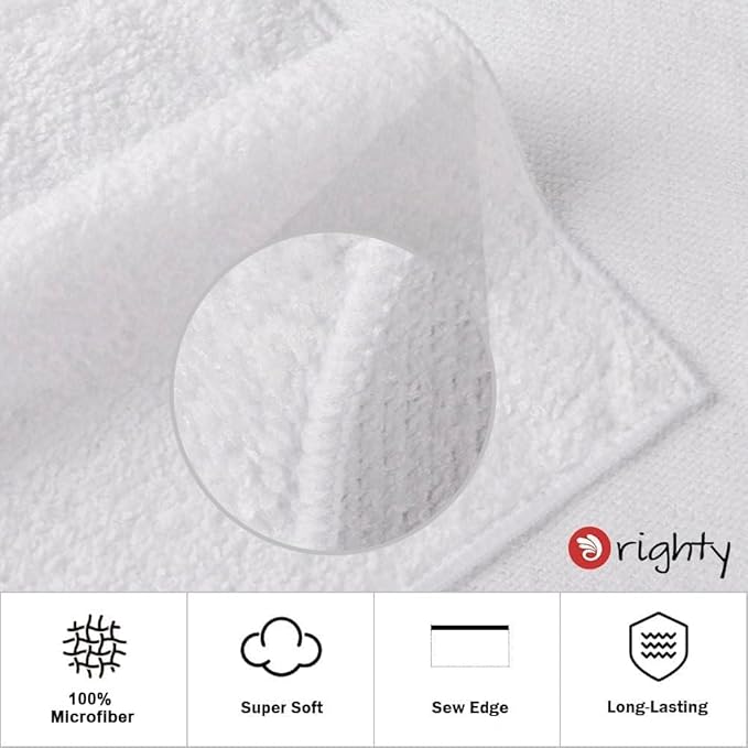 Orighty 6-Pack White Hand Towels - Image 2