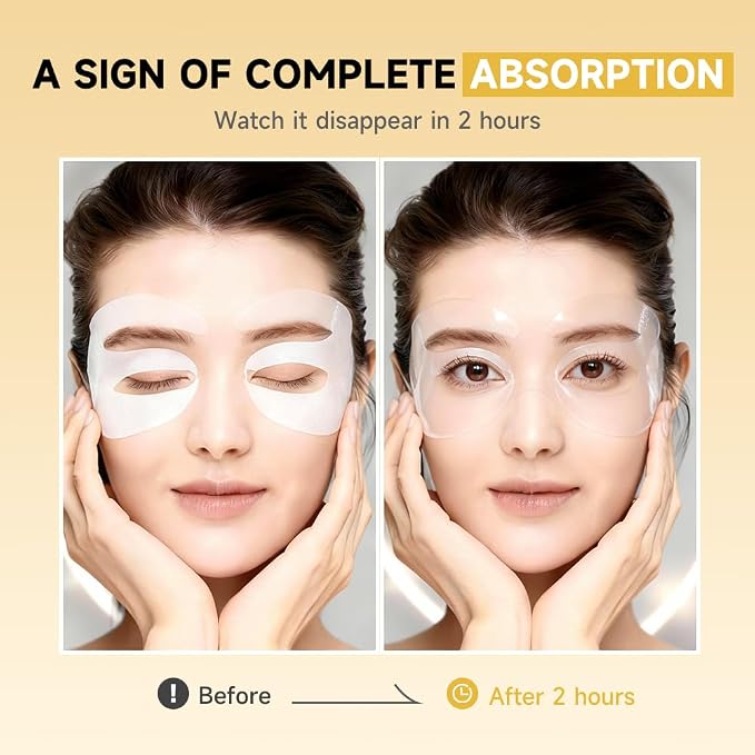 8 Pairs 5% PDRN Under Eye Patches, 6-in-1 Bio-Collagen 360° Eye Patches - Image 6