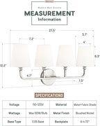 Bathroom Light Fixtures, 4 Light Vanity Lights - Image 2